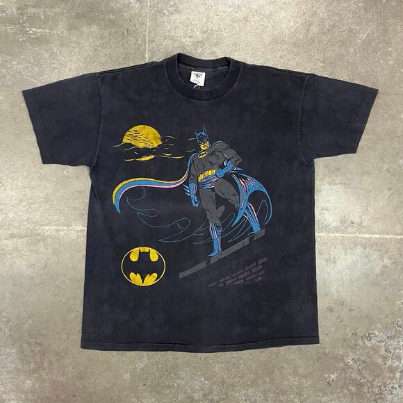 Vintage 80's Batman DC Comics T-Shirt XL - Picture 1 of 6